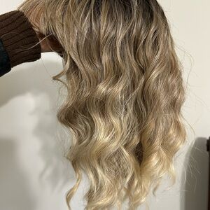 Yellow Wavy Hair Extensions